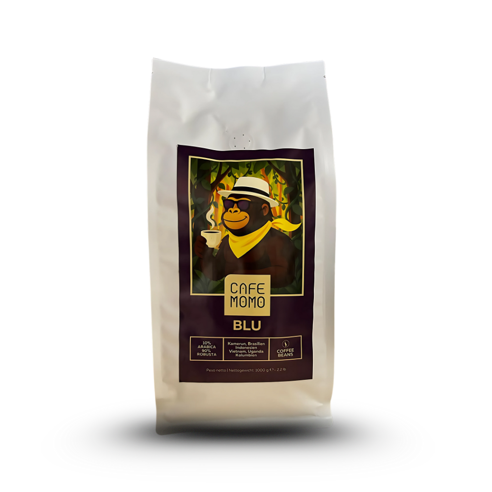 Caffe Momo Blu 20% Arabica& 80% Robusta (Ganze bohne)