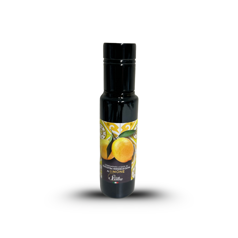 natives Olivenöl extra mit Zitronengeschmack