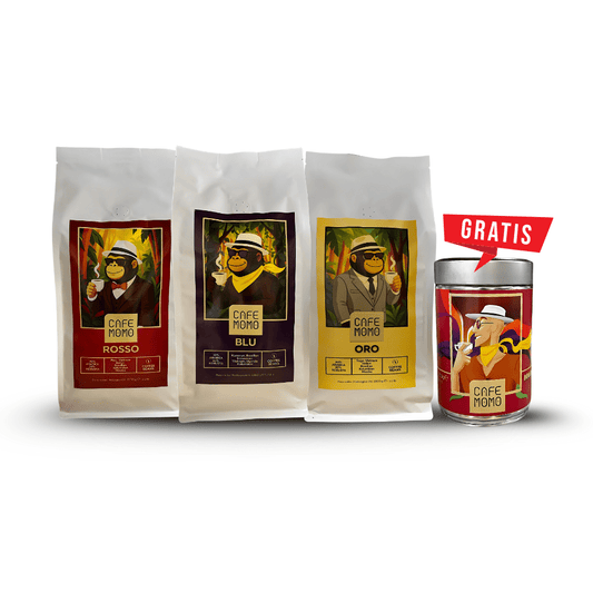 Caffe Momo – Dschungel Selection Probierpack (inkl. 250 g gratis) - Espresso Momo