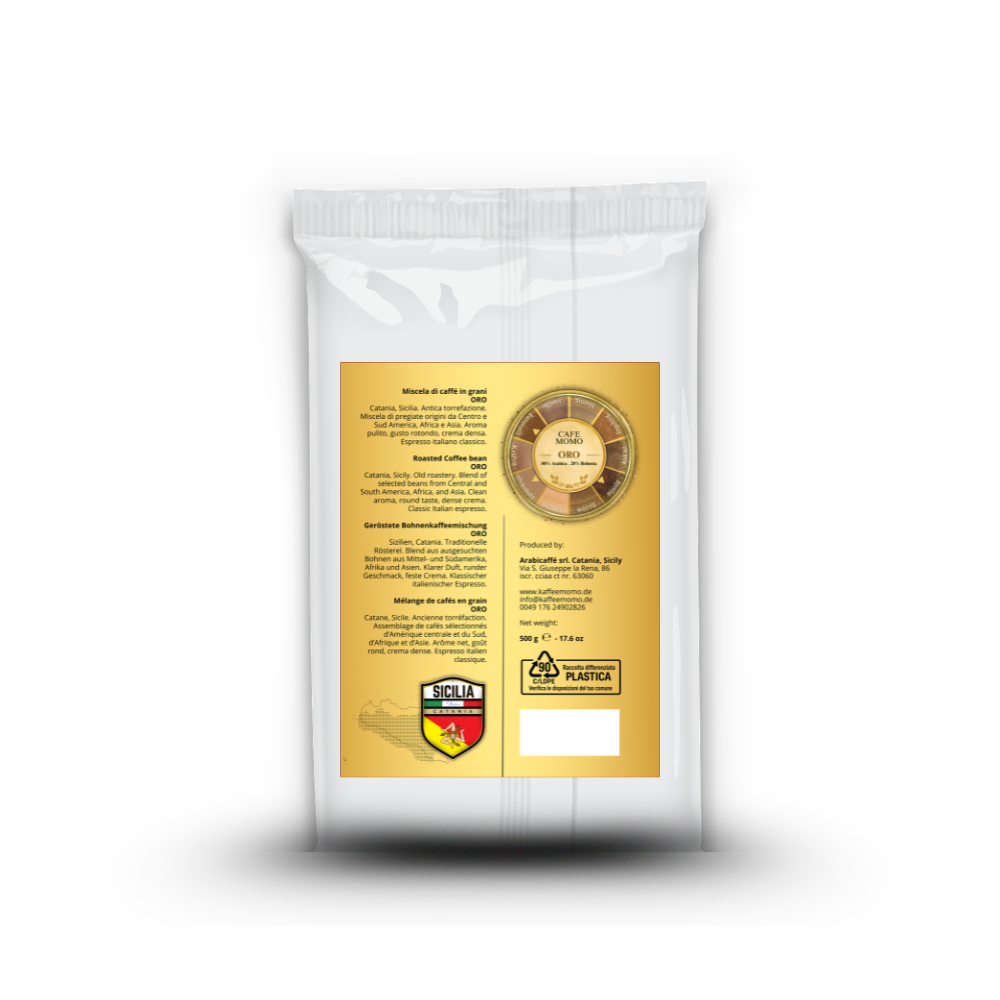 Kaffee Momo Oro – Handgerösteter Espresso 500 g