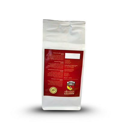 Kaffee Momo Rosso – Cremiger Espresso aus Sizilien | 70% Arabica & 30% Robusta (250g ganze Bohnen) – Milde Eleganz zum besten Preis