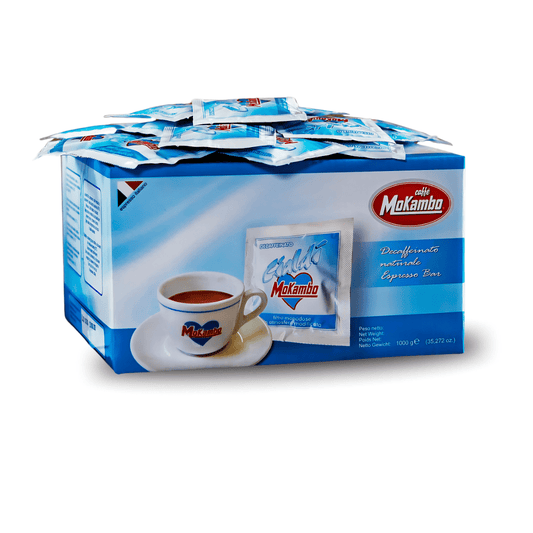 Mokambo Decaffeinato E.S.E. Pads – 144 Pads, entkoffeiniert | Schweizer-Wasser-Verfahren | 80% Arabica, 20% Robusta (1000g)