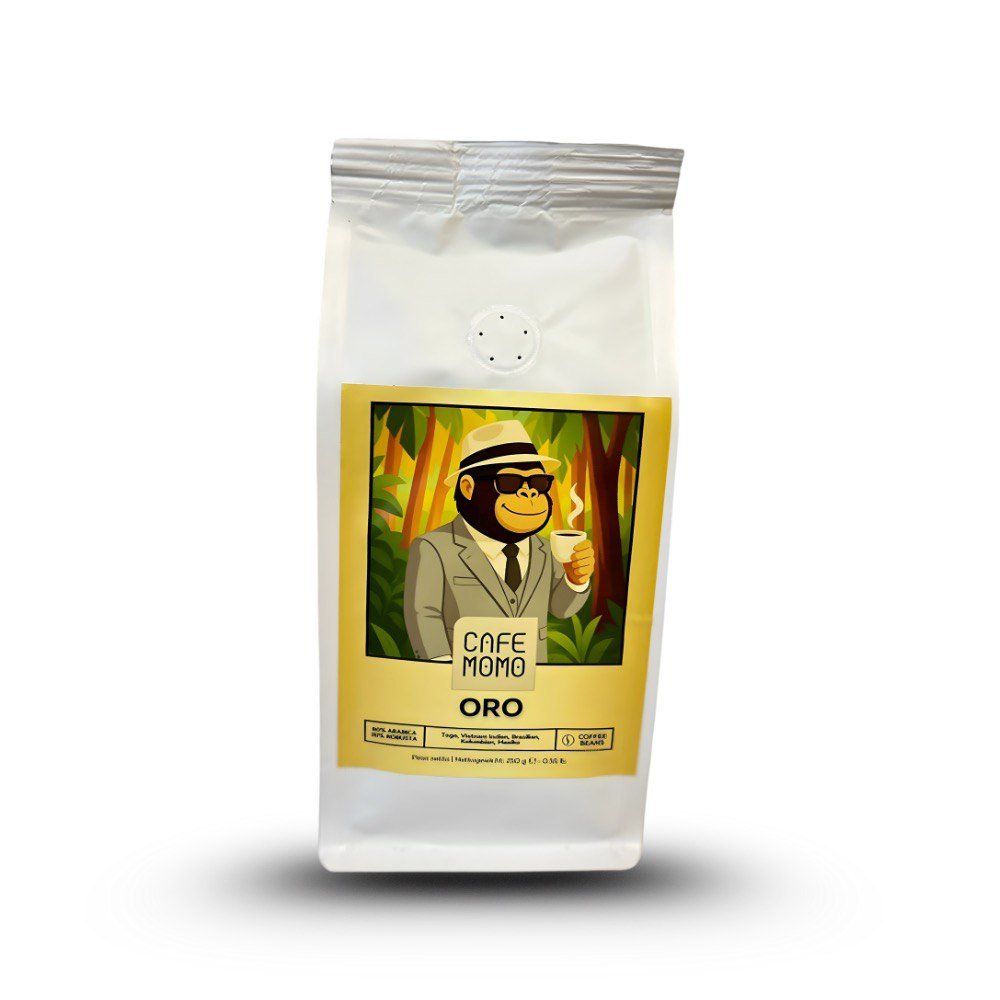 Caffe Momo Oro, ganze Bohnen 80% Arabica 250 g - Espresso Momo
